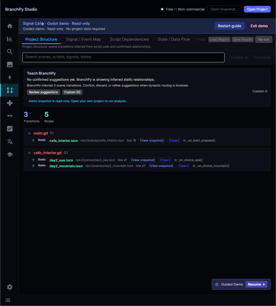BranchPy Studio — Run fast, deterministic checks